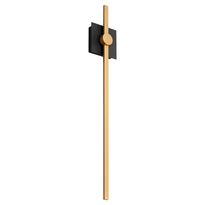 ZORA 32" Wall Sconce -3000k- Black/Industrial Brass