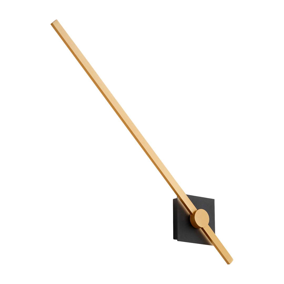 ZORA 32" Wall Sconce -3000k- Black/Industrial Brass