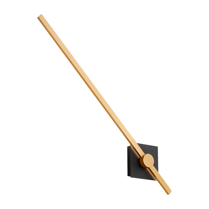 ZORA 32" Wall Sconce -3000k- Black/Industrial Brass