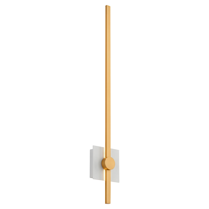 ZORA 32" Wall Sconce -3000k- White/Industrial Brass