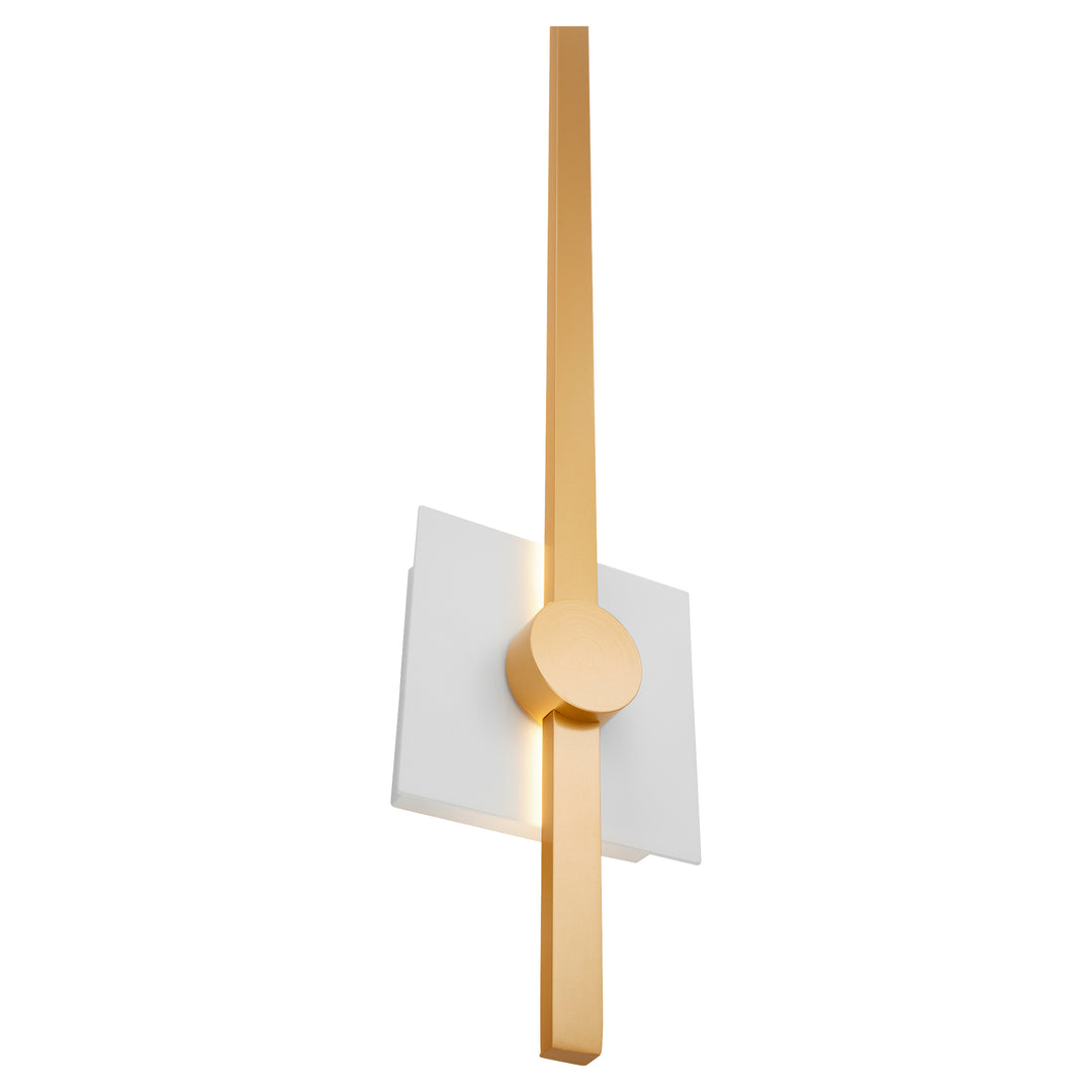 ZORA 32" Wall Sconce -3000k- White/Industrial Brass