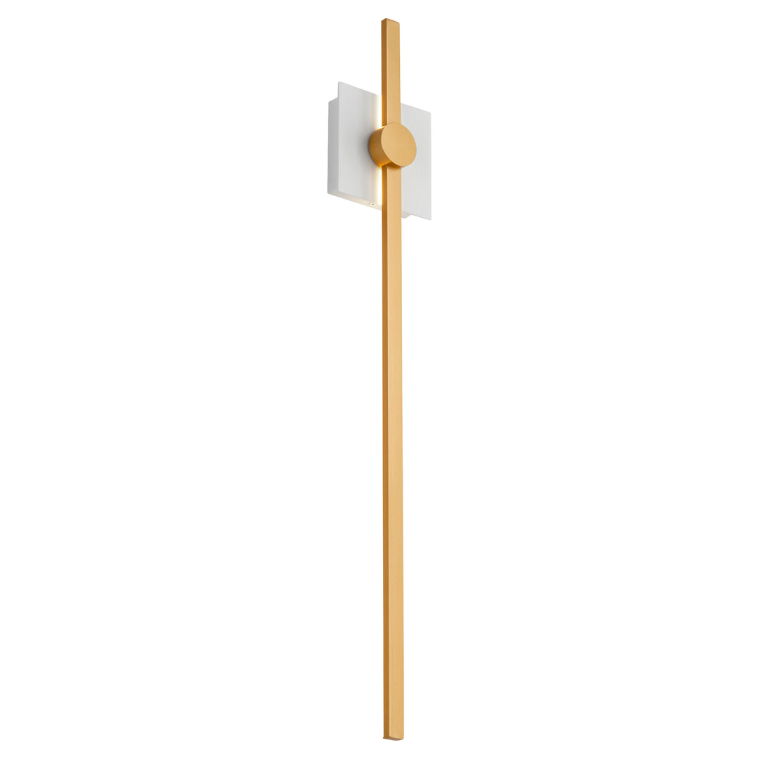 ZORA 32" Wall Sconce -3000k- White/Industrial Brass