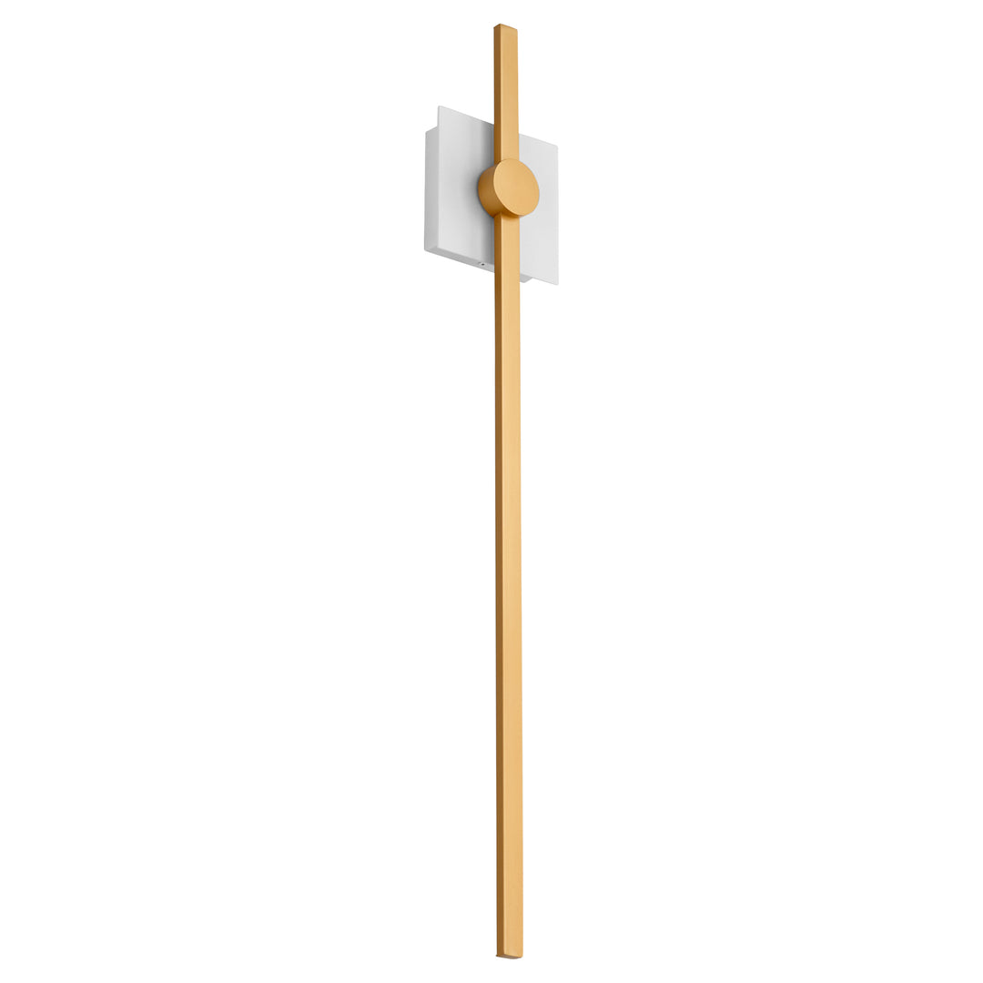 ZORA 32" Wall Sconce -3000k- White/Industrial Brass
