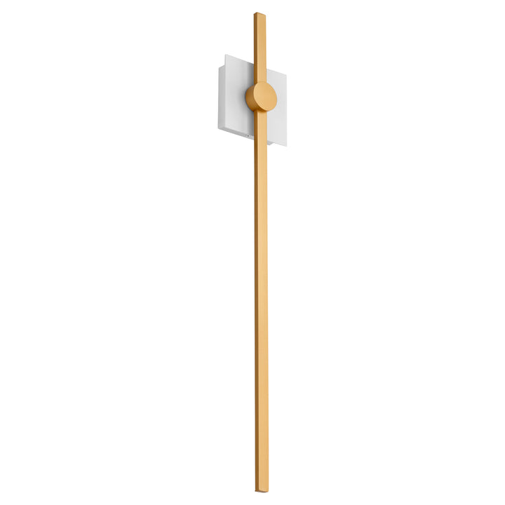 ZORA 32" Wall Sconce -3000k- White/Industrial Brass