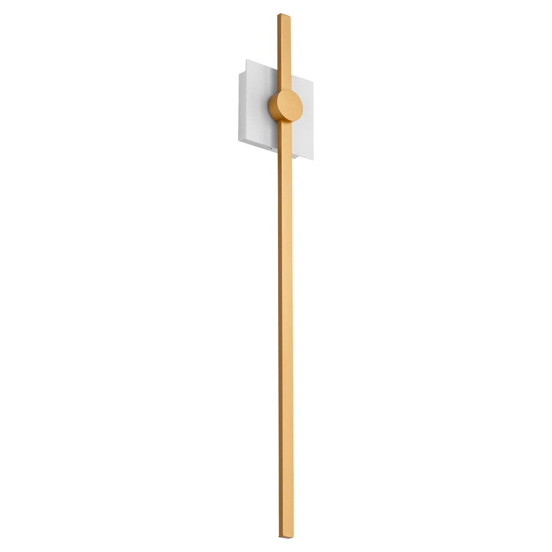 ZORA 32" Wall Sconce -3000k- White/Industrial Brass