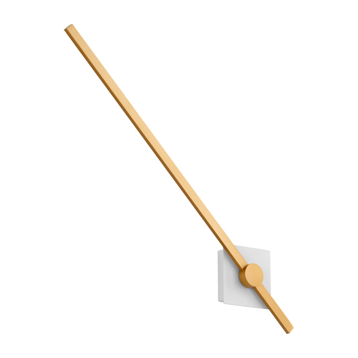 ZORA 32" Wall Sconce -3000k- White/Industrial Brass