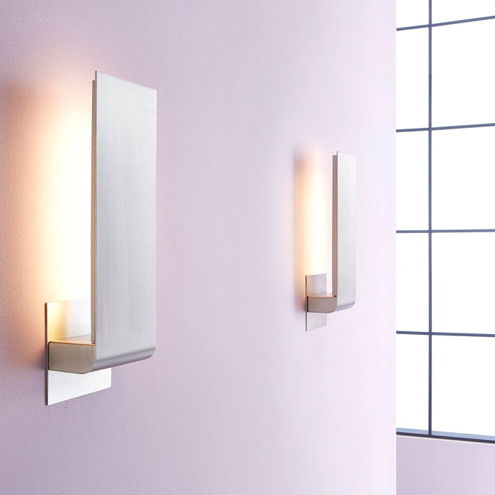 HALO Large Wall Sconce -3000k- Satin Nickel