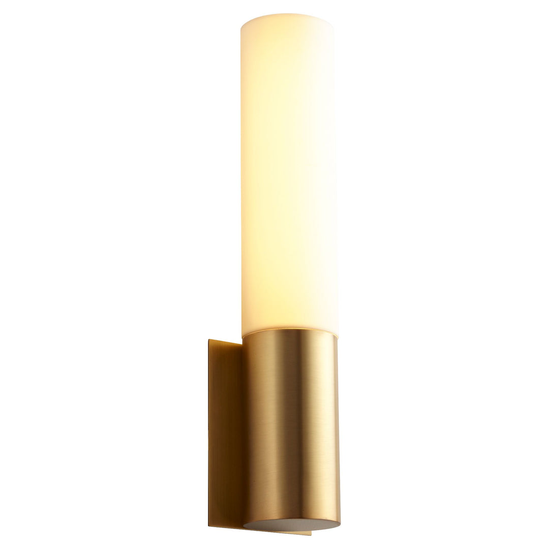 MAGNUM Acrylic Wall Sconce -3500k- Aged Brass