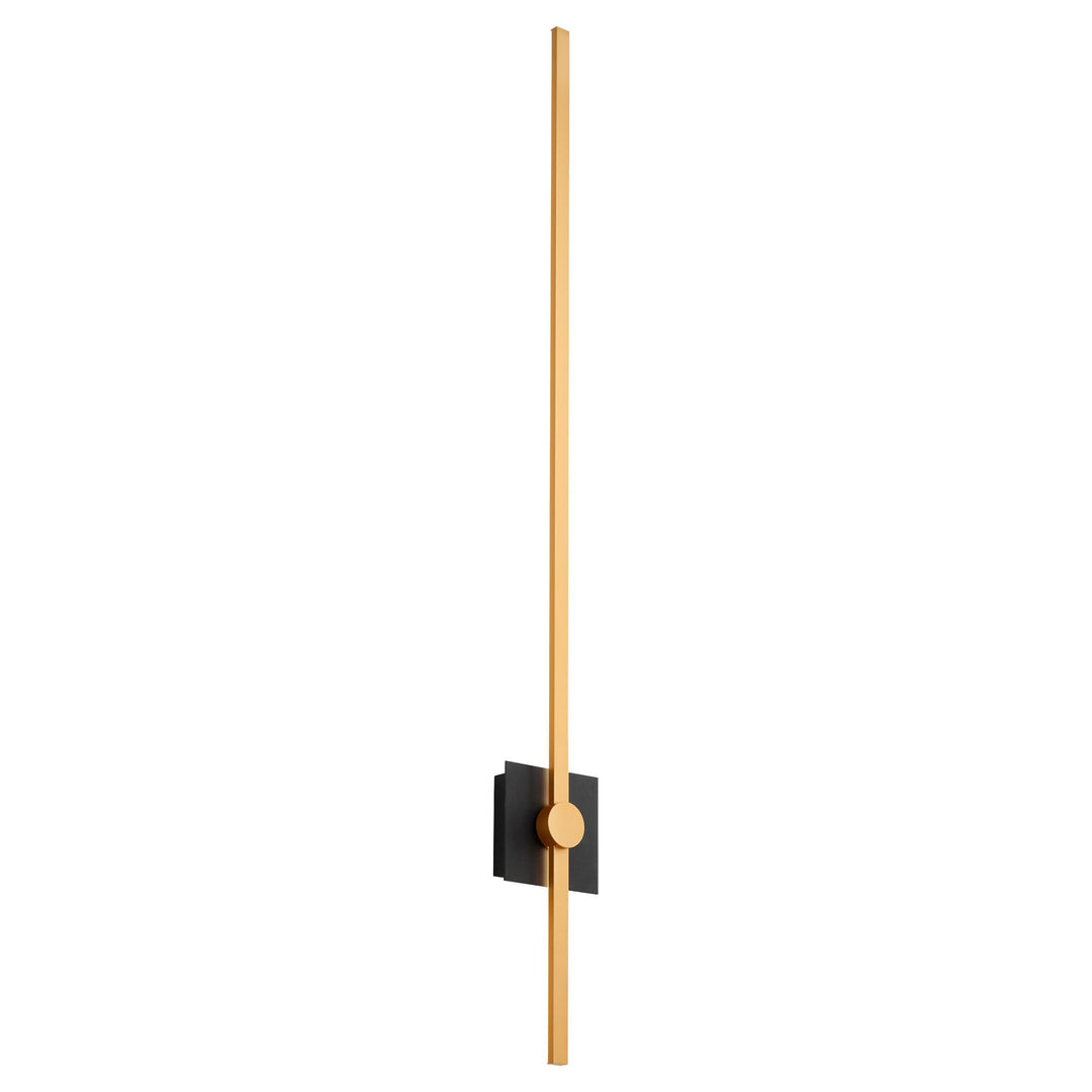ZORA 48" Wall Sconce -3000k- Black/Industrial Brass