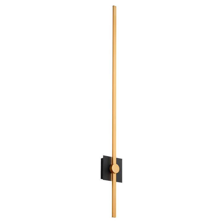 ZORA 48" Wall Sconce -3000k- Black/Industrial Brass