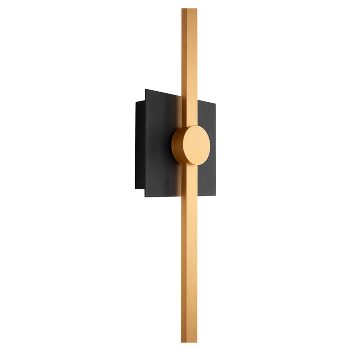 ZORA 48" Wall Sconce -3000k- Black/Industrial Brass