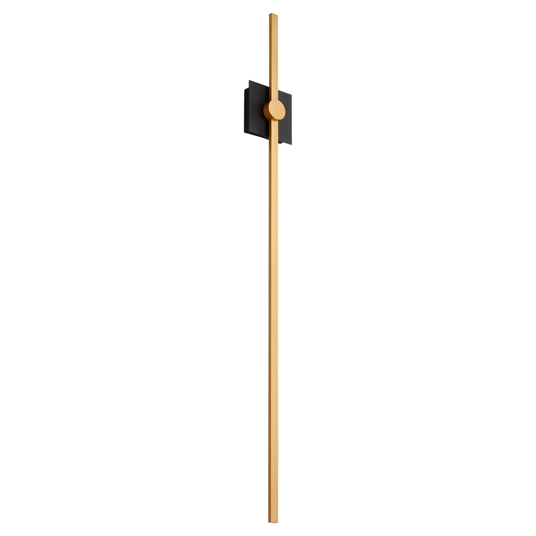 ZORA 48" Wall Sconce -3000k- Black/Industrial Brass