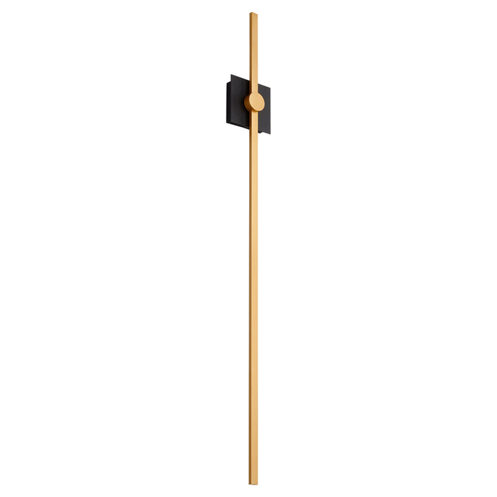 ZORA 48" Wall Sconce -3000k- Black/Industrial Brass