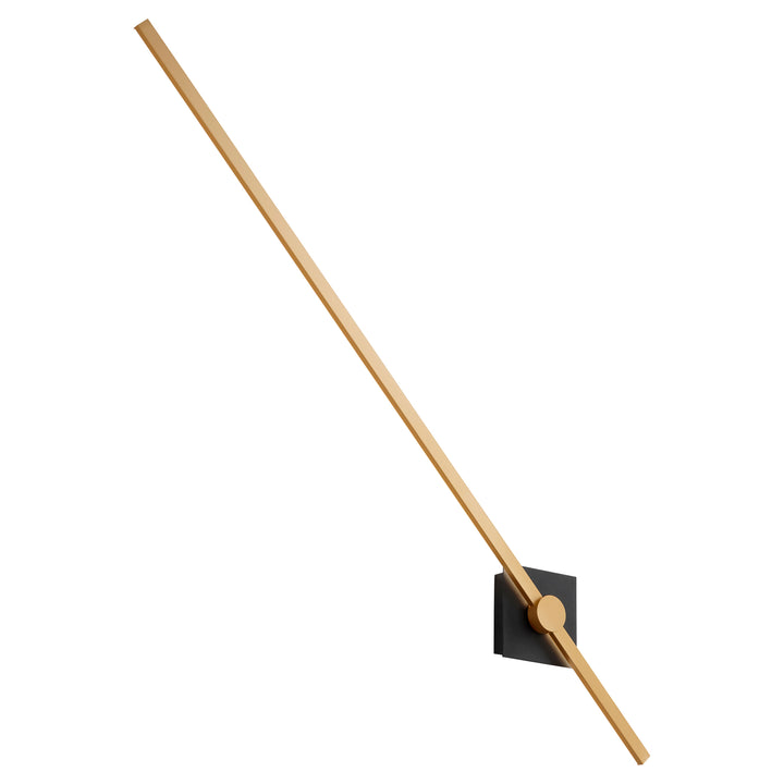 ZORA 48" Wall Sconce -3000k- Black/Industrial Brass