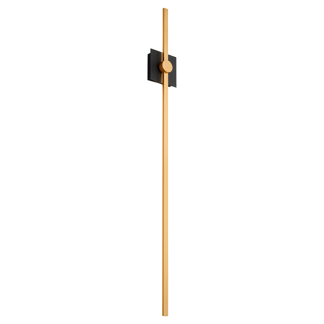 ZORA 48" Wall Sconce -3000k- Black/Industrial Brass