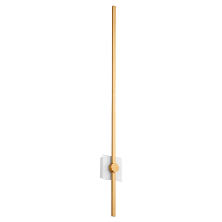 ZORA 48" Wall Sconce -3000k- White/Industrial Brass