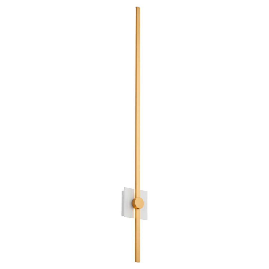 ZORA 48" Wall Sconce -3000k- White/Industrial Brass
