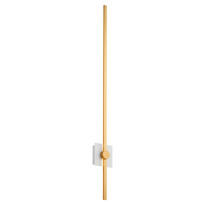 ZORA 48" Wall Sconce -3000k- White/Industrial Brass