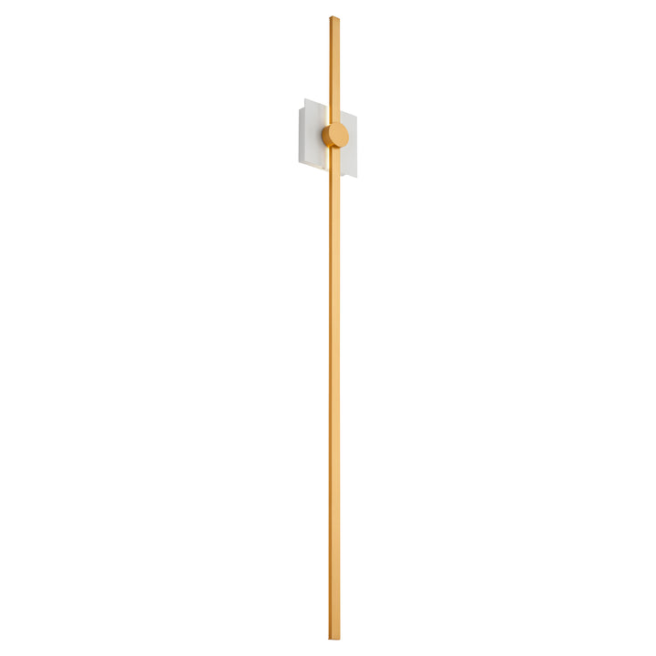 ZORA 48" Wall Sconce -3000k- White/Industrial Brass