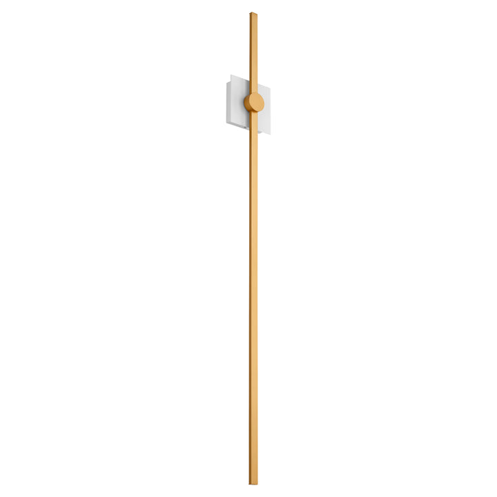 ZORA 48" Wall Sconce -3000k- White/Industrial Brass