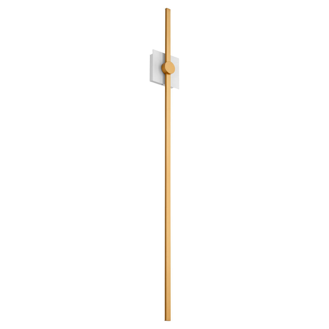 ZORA 48" Wall Sconce -3000k- White/Industrial Brass