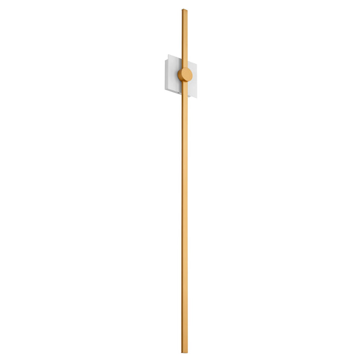 ZORA 48" Wall Sconce -3000k- White/Industrial Brass