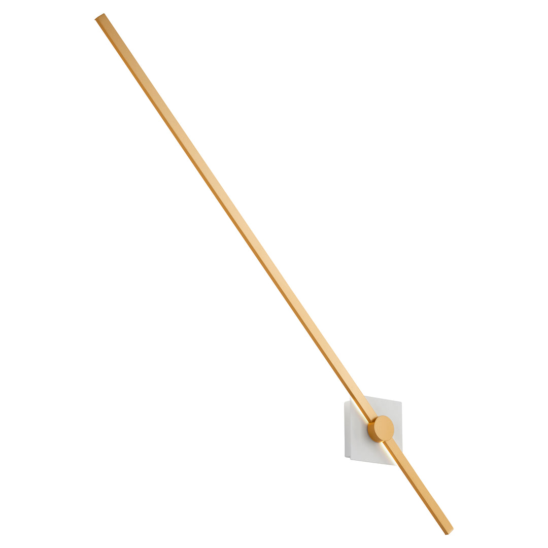 ZORA 48" Wall Sconce -3000k- White/Industrial Brass