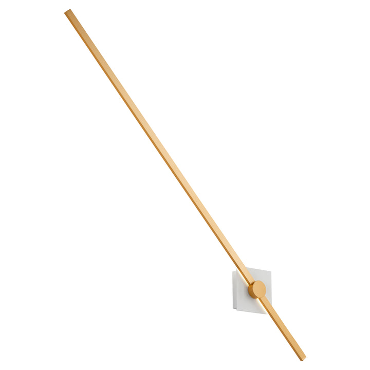 ZORA 48" Wall Sconce -3000k- White/Industrial Brass