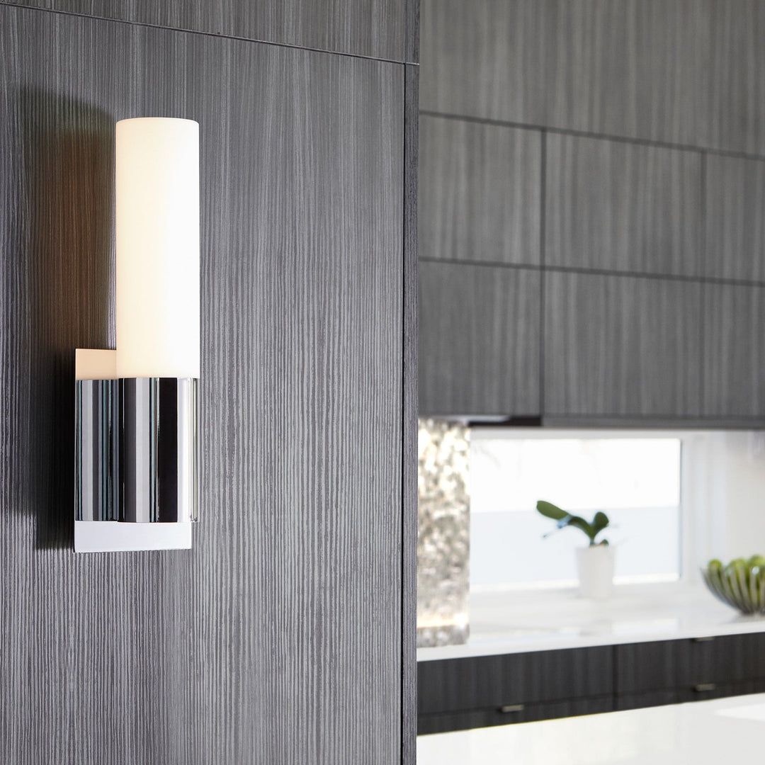 MAGNETA Acrylic Wall Sconce -3000k- Satin Nickel