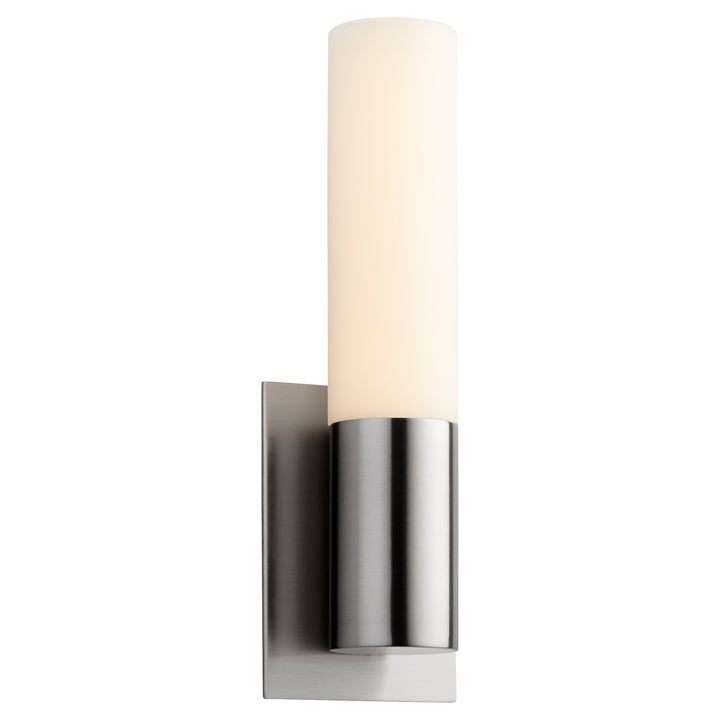 MAGNETA Glass Wall Sconce -3500k- Satin Nickel
