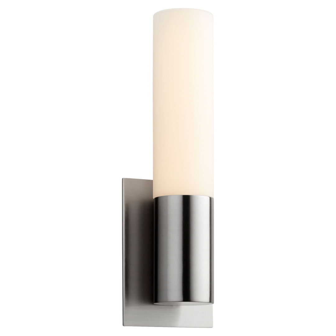 MAGNETA Glass Wall Sconce -4000k- Satin Nickel