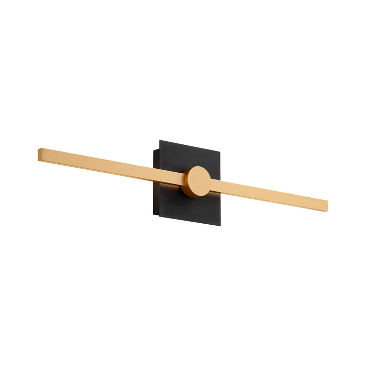 ZORA 24" Vanity -3000k- Black/Industrial Brass