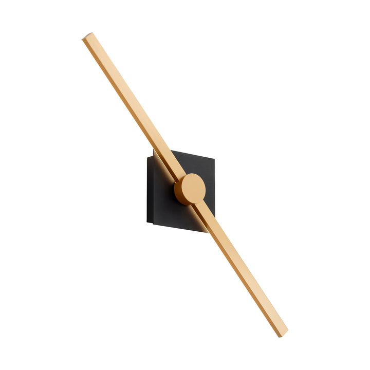 ZORA 24" Vanity -3000k- Black/Industrial Brass