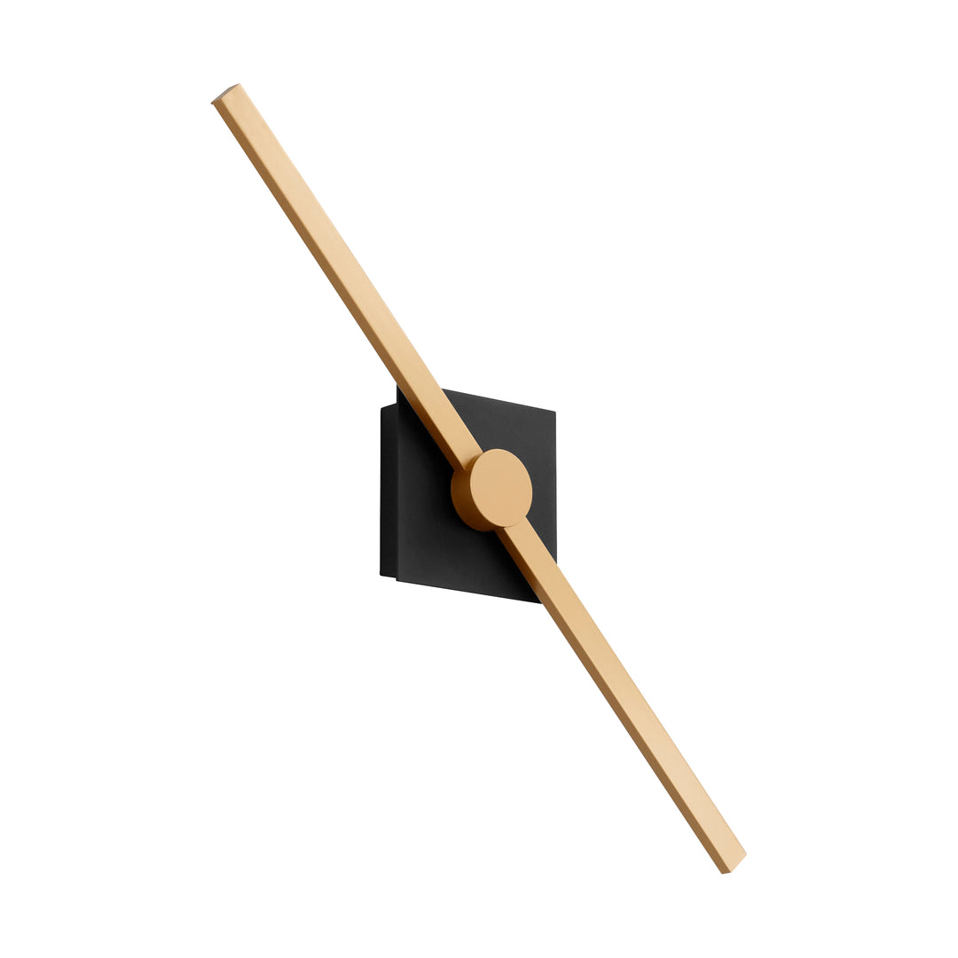 ZORA 24" Vanity -3000k- Black/Industrial Brass