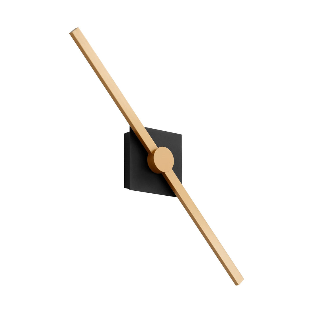 ZORA 24" Vanity -3000k- Black/Industrial Brass