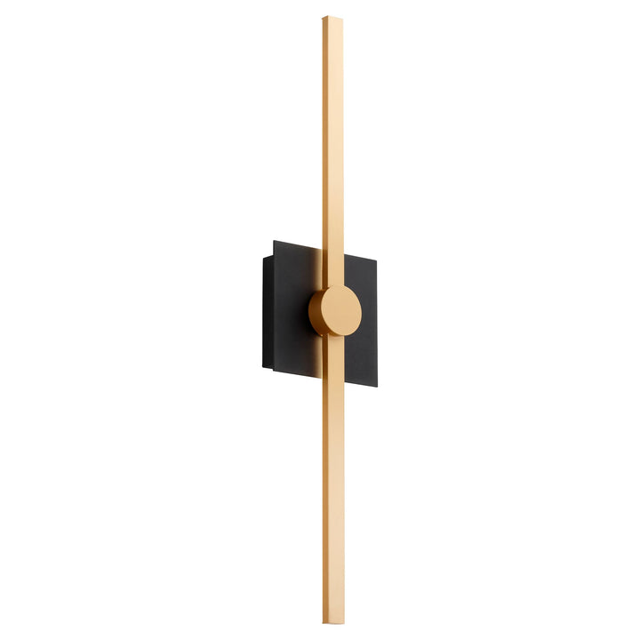 ZORA 24" Vanity -3000k- Black/Industrial Brass