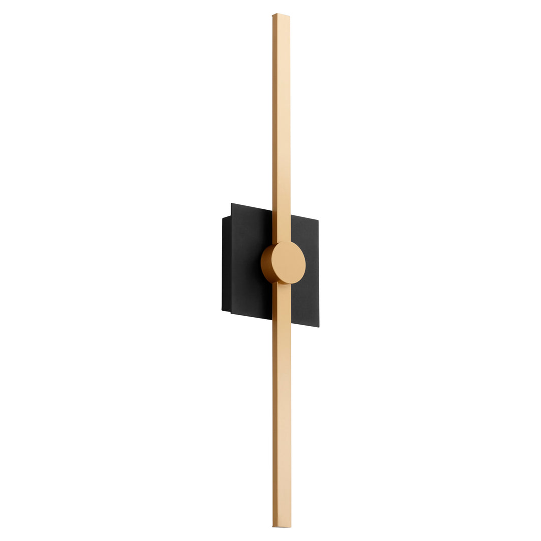 ZORA 24" Vanity -3000k- Black/Industrial Brass