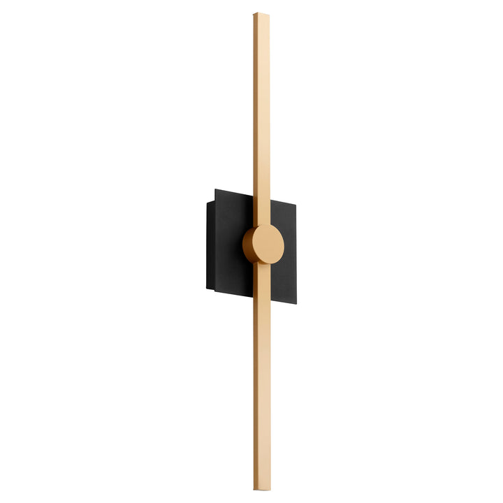 ZORA 24" Vanity -3000k- Black/Industrial Brass