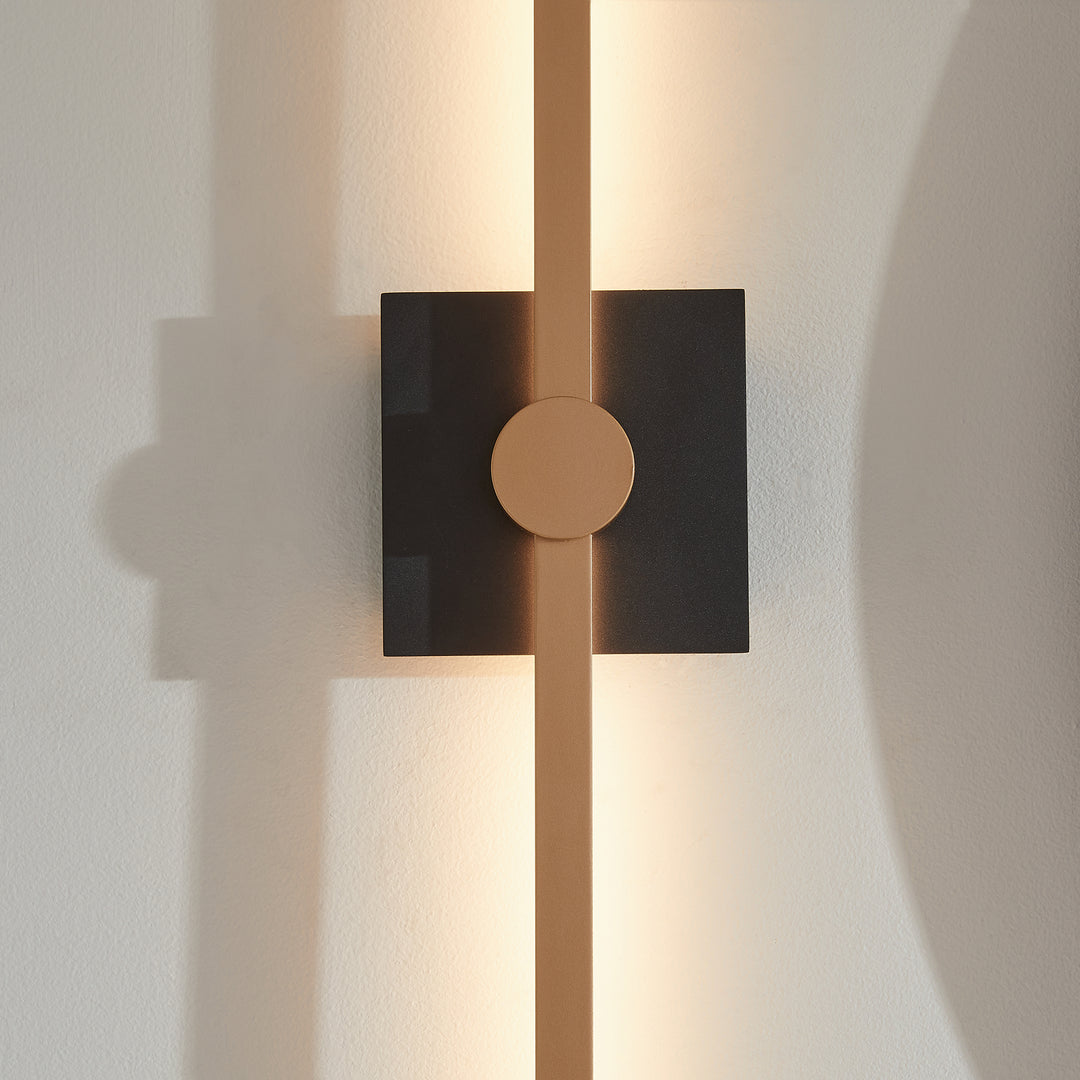 ZORA 24" Vanity -3000k- Black/Industrial Brass