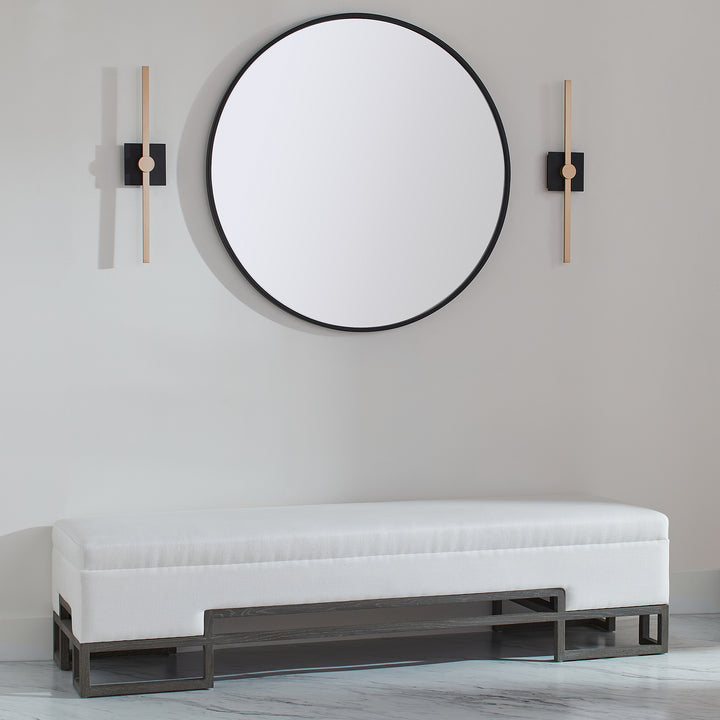 ZORA 24" Vanity -3000k- Black/Industrial Brass