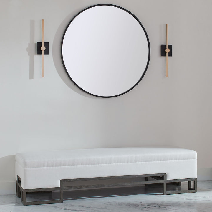 ZORA 24" Vanity -3000k- Black/Industrial Brass