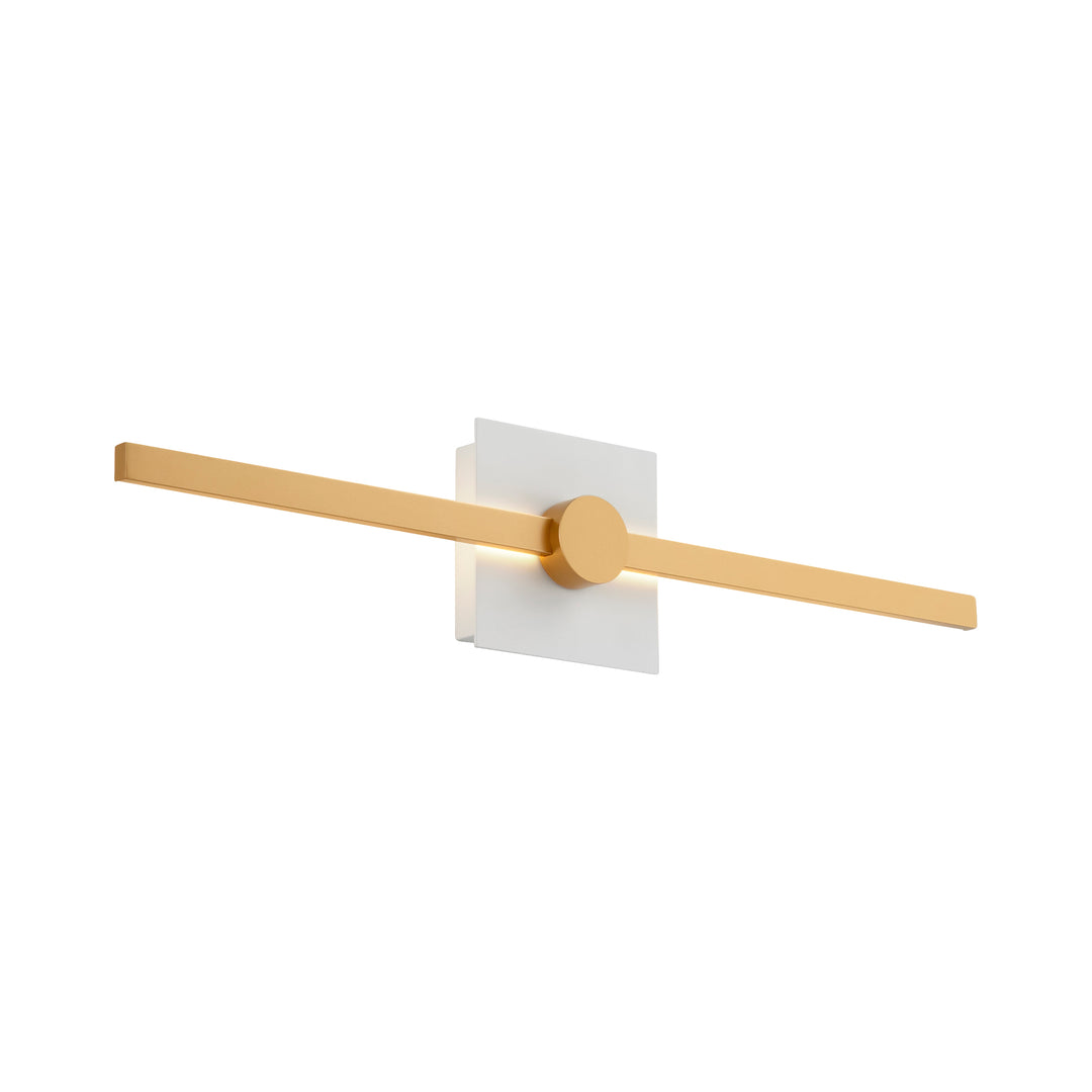 ZORA 24" Vanity -3000k- White/Industrial Brass