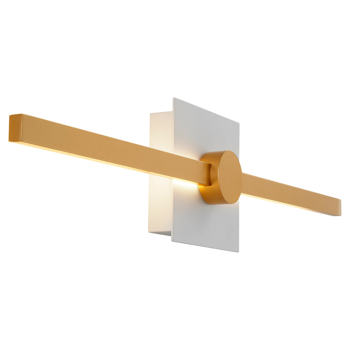 ZORA 24" Vanity -3000k- White/Industrial Brass
