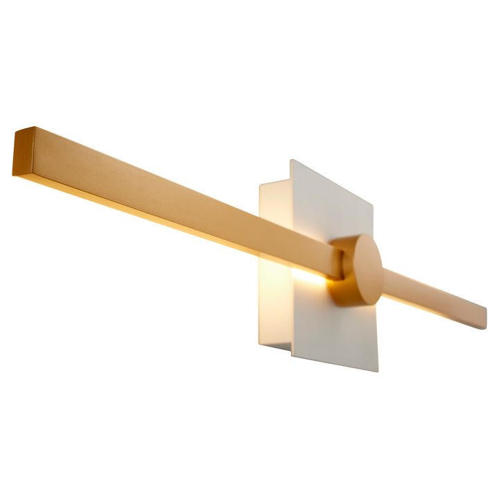 ZORA 24" Vanity -3000k- White/Industrial Brass