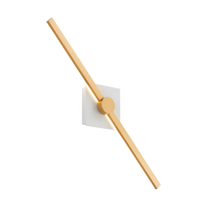ZORA 24" Vanity -3000k- White/Industrial Brass