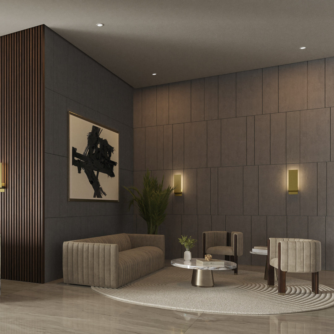 HALO Small Wall Sconce -4000k- Aged Brass