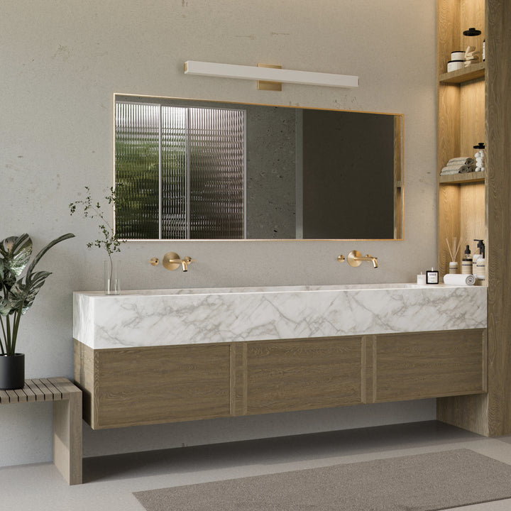 ADELPHI 46" Vanity -3000k- Aged Brass