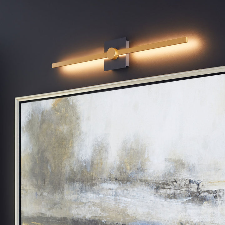 ZORA 32" Vanity -3000k- Black/Industrial Brass