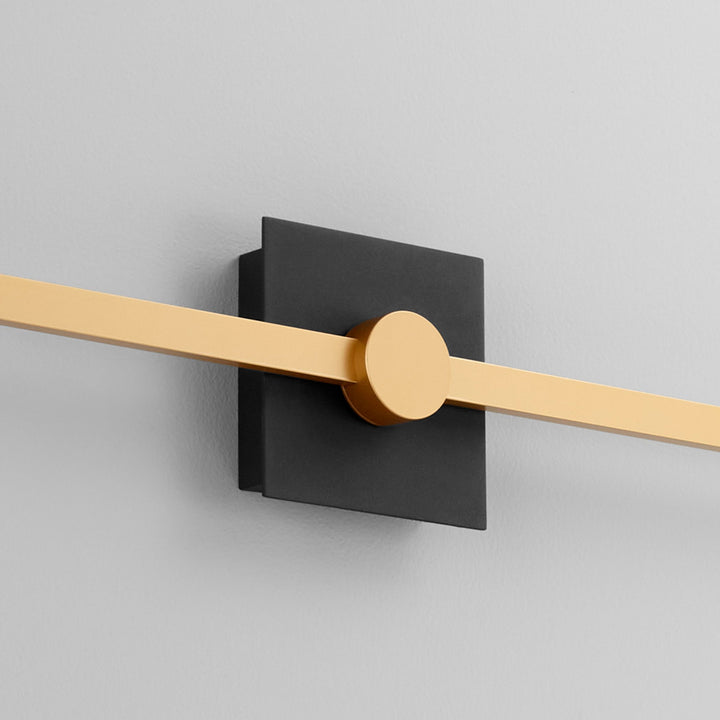 ZORA 32" Vanity -3000k- Black/Industrial Brass