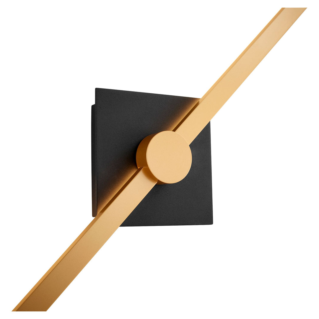 ZORA 32" Vanity -3000k- Black/Industrial Brass